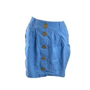 Urban Outfitters Blue Short Button Skirt